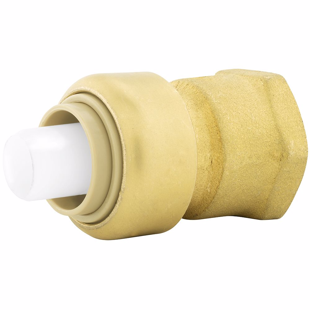 Jones Stephens C76504LF 3/4" x 3/4" FPT PlumBite® Push On Adapter