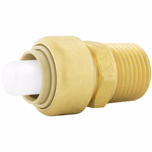 Jones Stephens C76506LF 3/4" x 3/4" MPT PlumBite® Push On Adapter