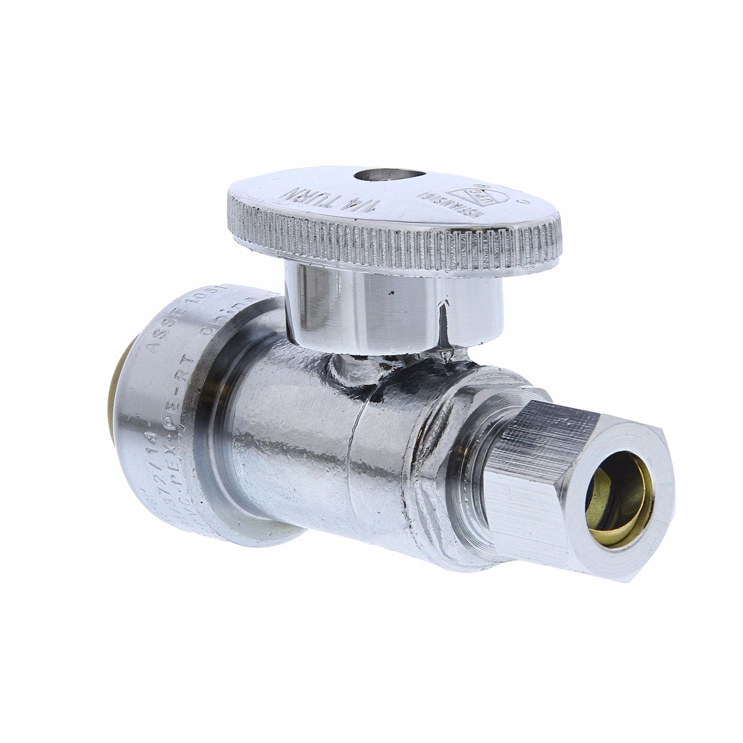 Jones Stephens C76570LF 1/2" x 3/8" OD COMP PlumBite® Push On Supply Stop, Straight