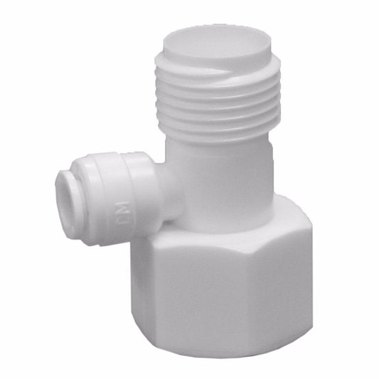 Jones Stephens C76874 1/2" FIP x 1/2" MIP x 1/4" Tube OD Plastic Push On Kitchen Faucet Adapter Tee