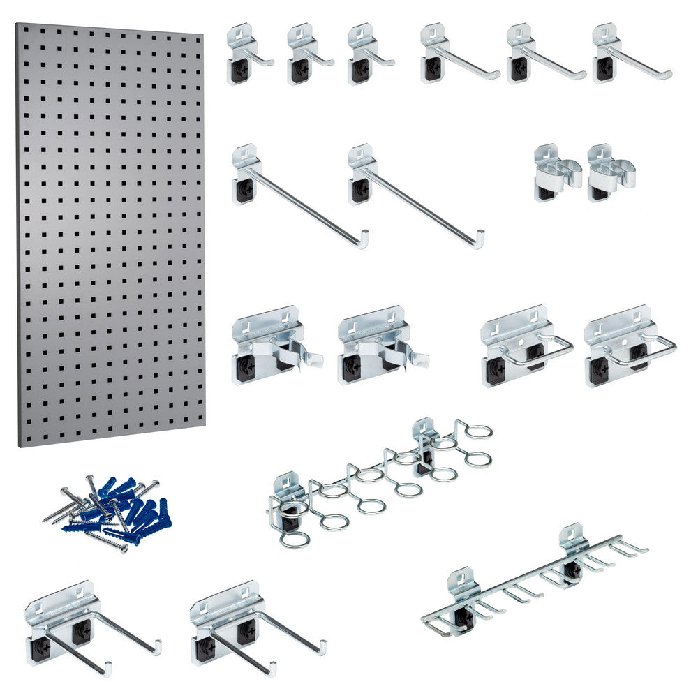 Triton Products LB18-1GH-Kit (1) 18" x 36" Gray LocBoard/18 Hook