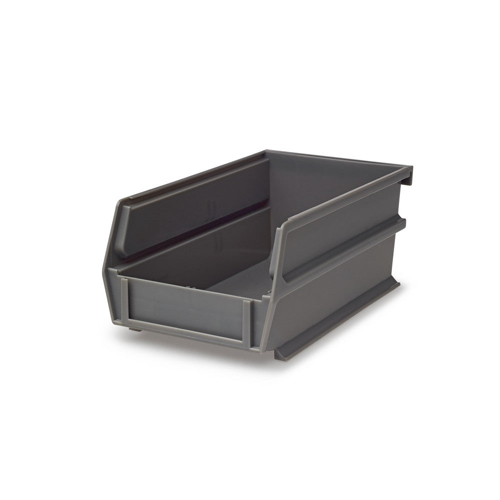 Triton Products 3-220GR-6 7-3/8"Lx4-1/8"Wx3"H Gray Bin 6 CT