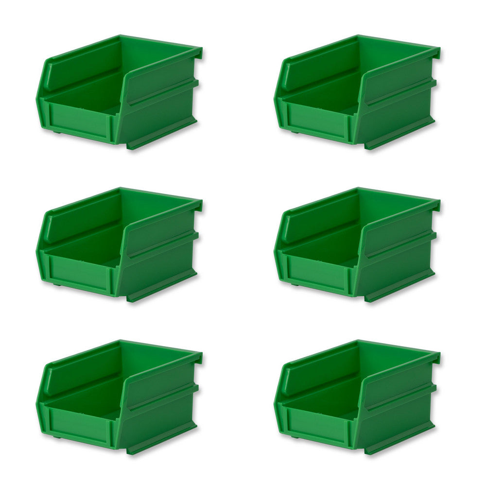 Triton Products 3-210GRN-6 5-3/8"Lx4-1/8"Wx3"H Green Bin 6 CT
