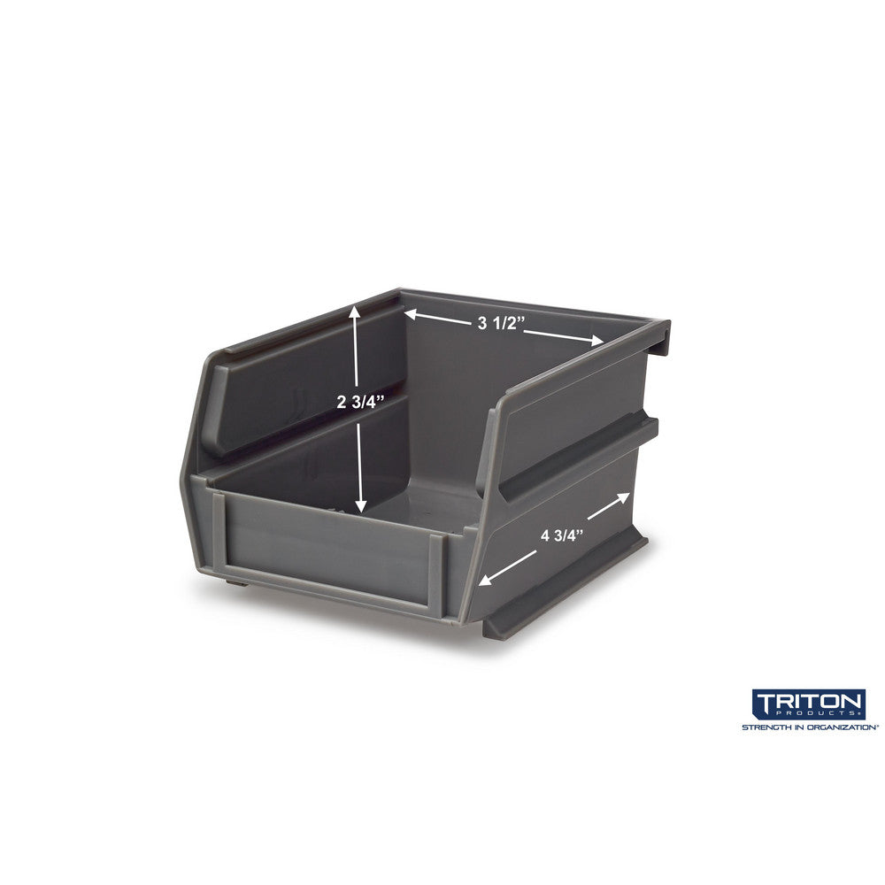 Triton Products 3-210GRWS Wall Storage - Sm Gray Bins/Rails 26 CT