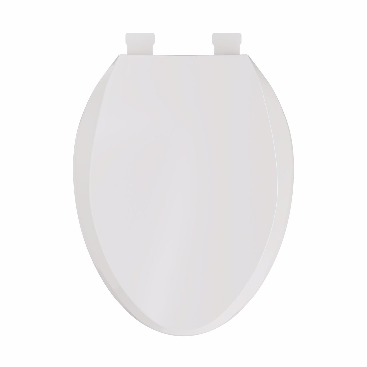Jones Stephens C8019S00 White Premium Plastic Toilet Seat, Closed Front with Cover, Slow-Close and QuicKlean® Hinges, Elongated