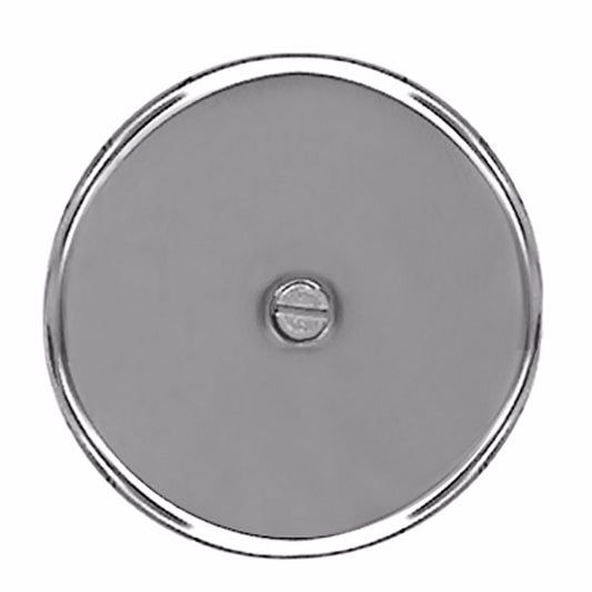 Jones Stephens C90017 7" Stainless Steel Cleanout/Extension Cover, Wall Mount with 4" Bolt (24 Gauge)