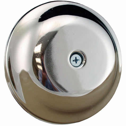 Jones Stephens C96004 4-1/4" Chrome High Impact Plastic Cleanout Cover Plate, Bell Design