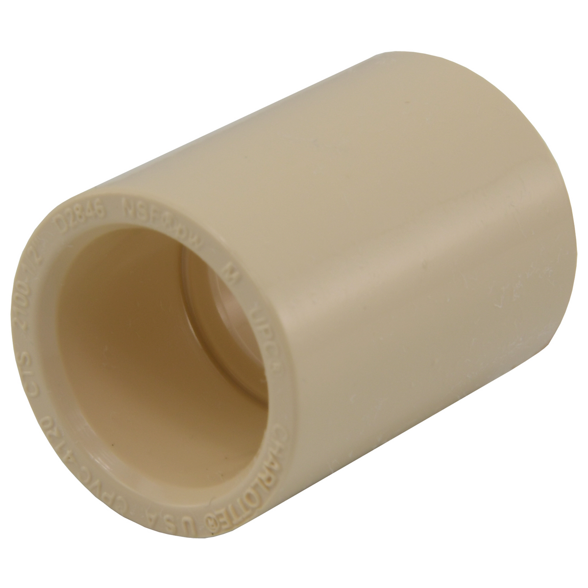 Jones Stephens CTC012 1/2" CPVC CTS Coupling, S x S