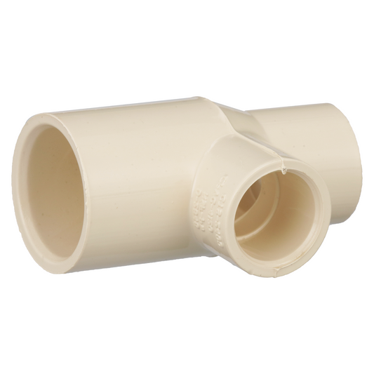 Jones Stephens CTT341212 3/4" x 1/2" x 1/2" CPVC CTS Reducing Tee, S x S x S