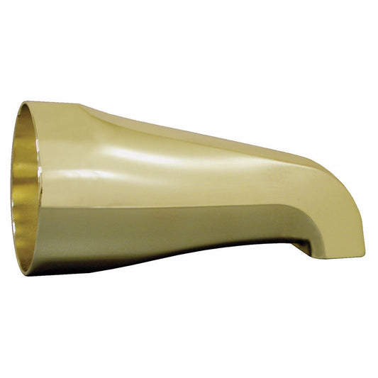 Jones Stephens D03020 Polished Brass 1/2" FIP Tub Spout with Nose Connection