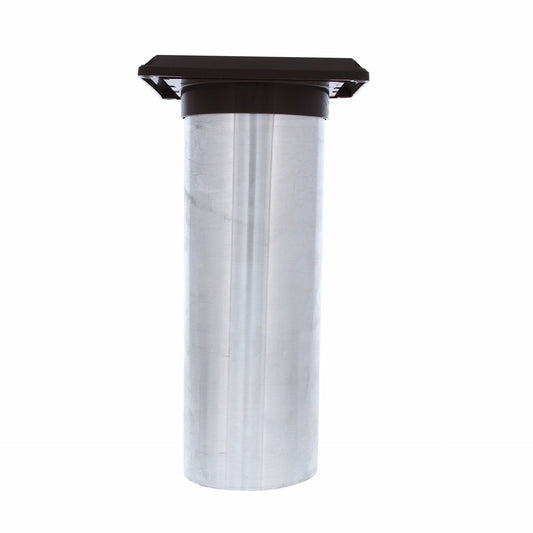 Jones Stephens D04026 4" Louvered Dryer Vent Hood, Brown Hood