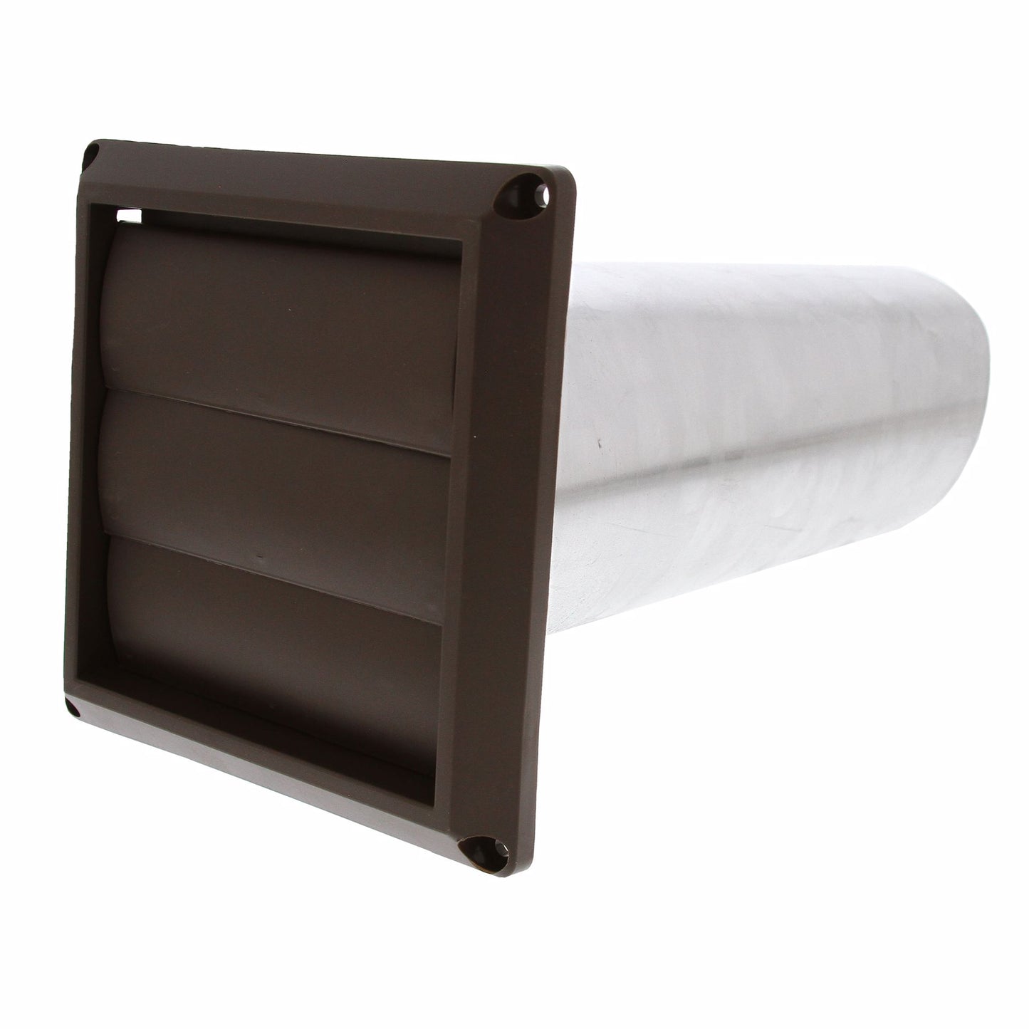 Jones Stephens D04026 4" Louvered Dryer Vent Hood, Brown Hood