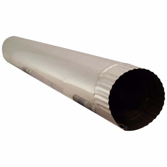 Jones Stephens D04028 4" x 24" Aluminum Duct Pipe for Dryer Vent