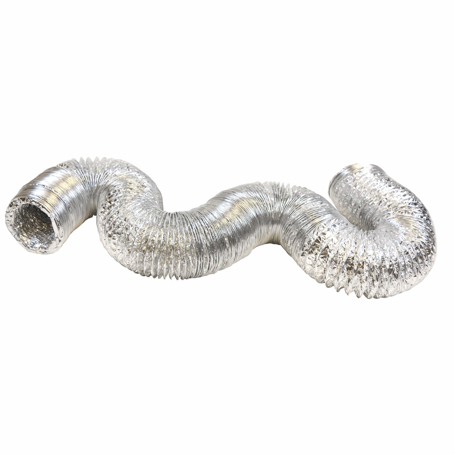 Jones Stephens D04056 4" x 25' Flexible Semi-Rigid Aluminum Foil Ducting