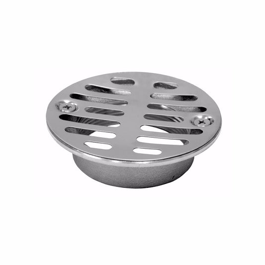 Jones Stephens D40200 2" Female Iron Pipe Shower Drain with Cast Brass Body and Stainless Steel Strainer