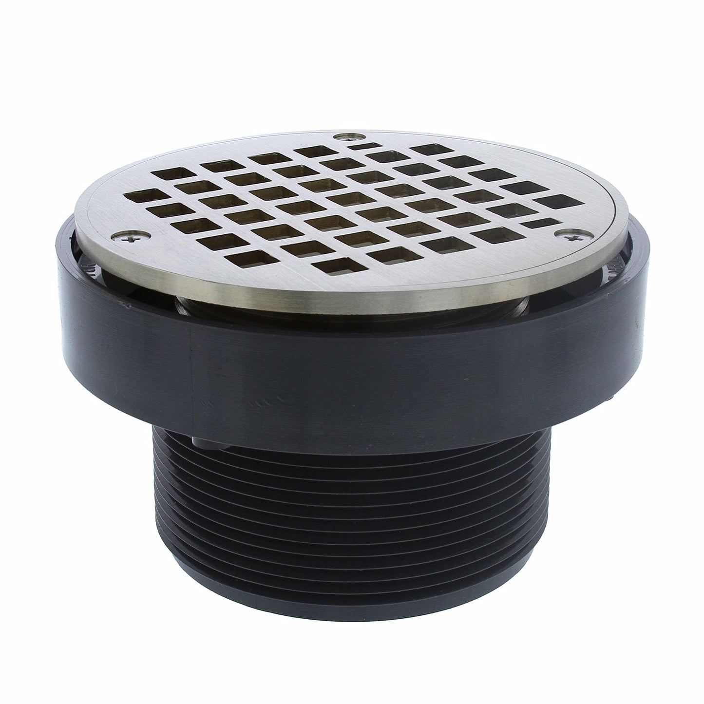 Jones Stephens D49643 3" x 4" LevelBest® Complete Heavy Duty Drain System with 3" Metal Spud and 5" Nickel Bronze Strainer