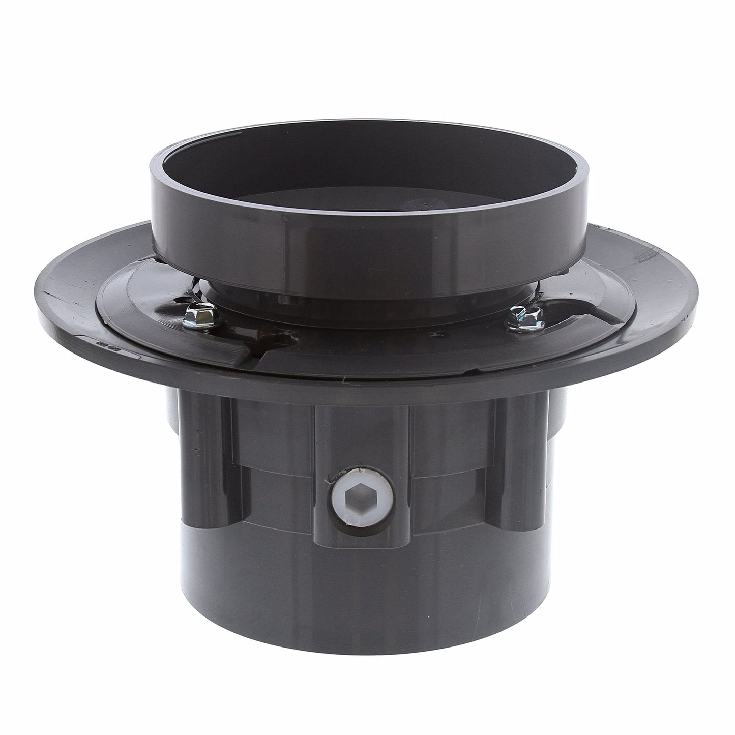 Jones Stephens D49646 4" LevelBest® Complete Heavy Duty Drain System with 3-1/2" Plastic Spud and 5" Nickel Bronze Strainer