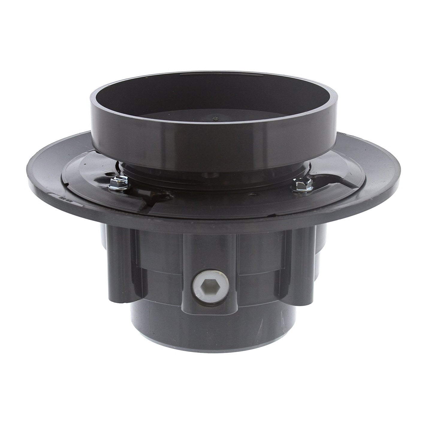 Jones Stephens D49648 3" x 4" LevelBest® Complete Heavy Duty Drain System with 3-1/2" Plastic Spud and 5" Nickel Bronze Strainer