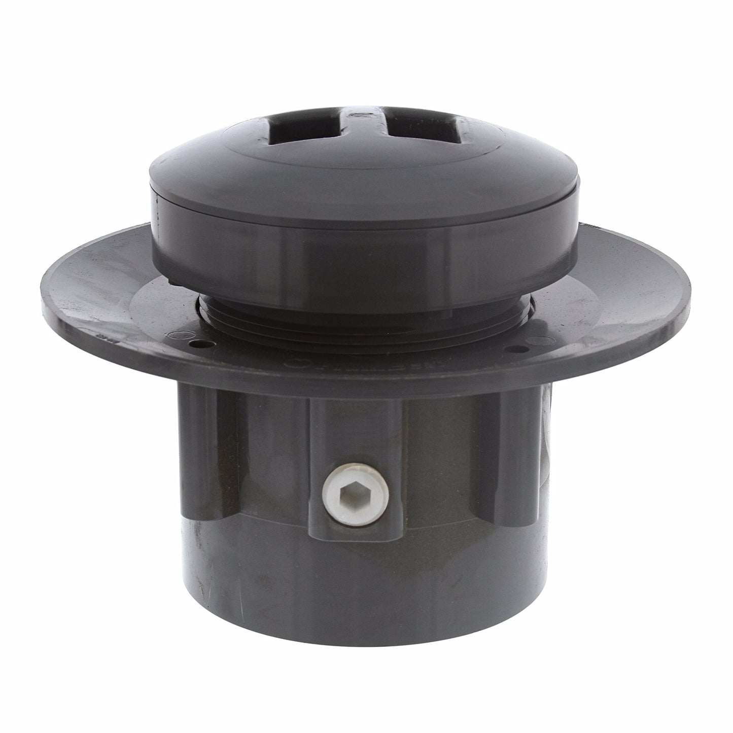 Jones Stephens D49658 4" LevelBest® Complete Heavy Duty Slab Drain System with 3-1/2" Plastic Spud and 5" Nickel Bronze Strainer