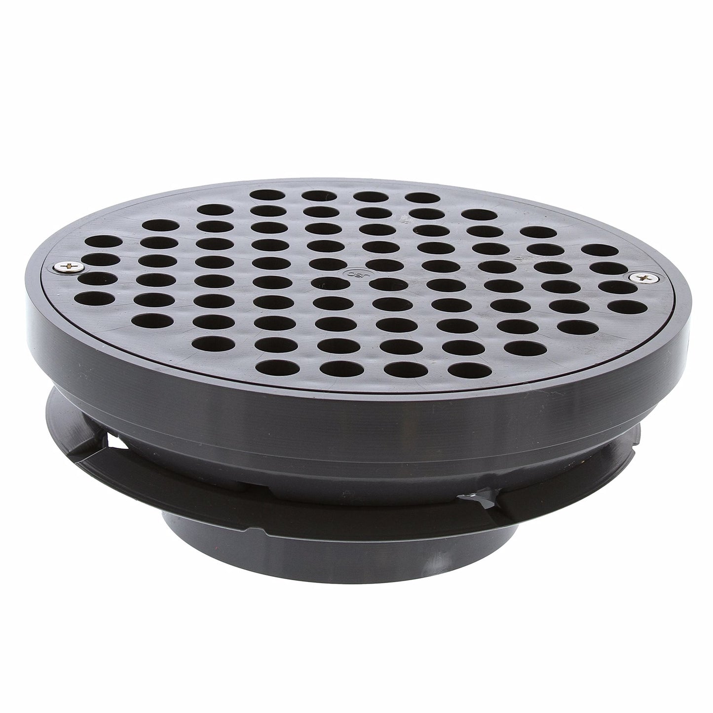 Jones Stephens D49827 3" x 4" Heavy Duty Traffic PVC Floor Drain with Sediment Bucket and 8-1/2" Pan
