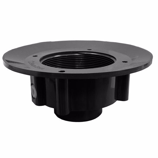 Jones Stephens D49860 2" x 3" ABS Slab Drain Base with Clamping Ring and Primer Tap, for 3" Spud