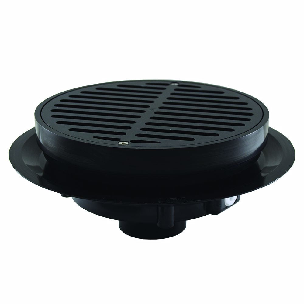 Jones Stephens D50379 3" Heavy Duty Traffic ABS Floor Drain with Full Plastic Grate and Ring