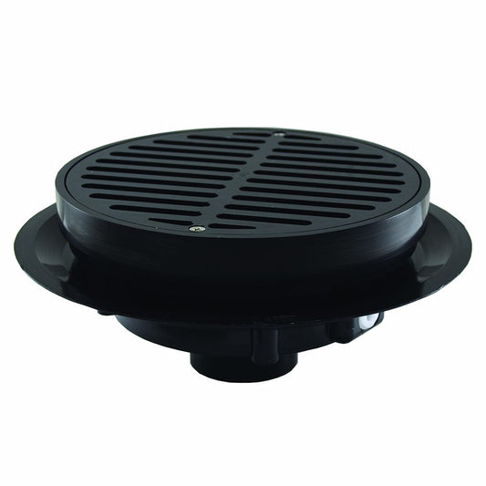 Jones Stephens D50379 3" Heavy Duty Traffic ABS Floor Drain with Full Plastic Grate and Ring