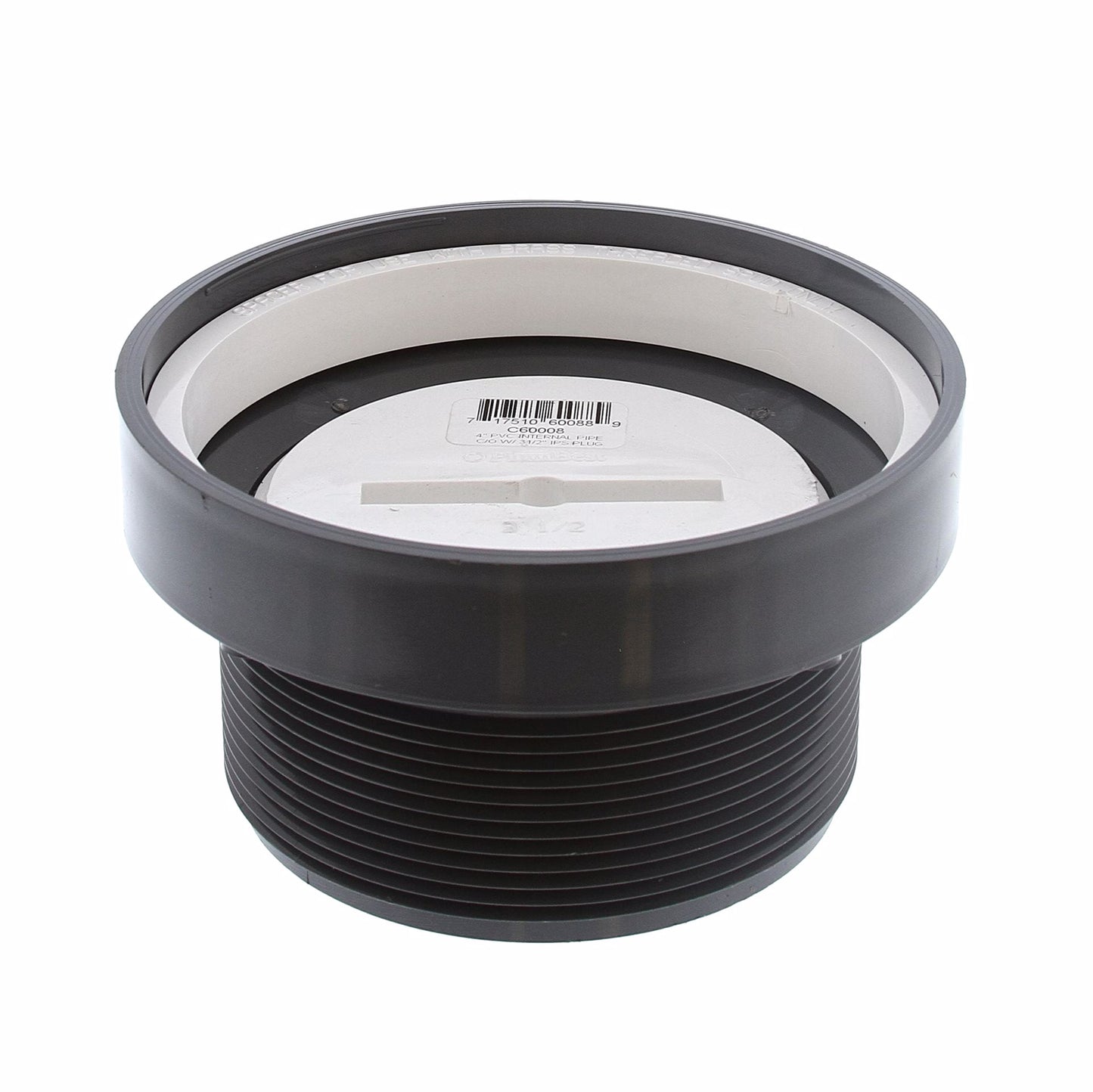 Jones Stephens D50440P 3" x 4" LevelBest® Rough-In Drainage Kit with 4" Thread and Test Plug for 5" Trim