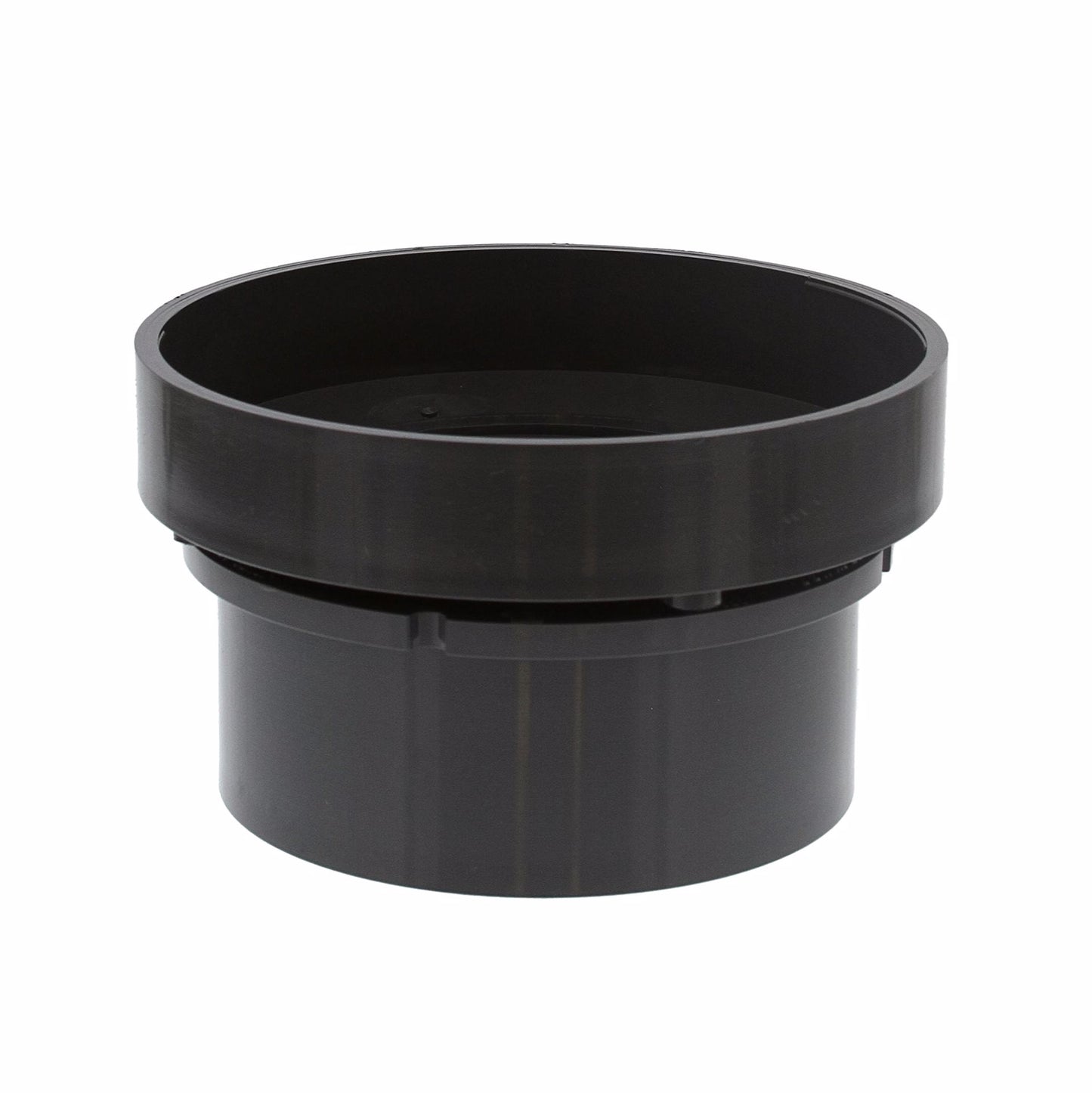 Jones Stephens D50462 4" LevelBest® Complete Hub Fit Drain System with 3" Plastic Spud and 5" Nickel Bronze Strainer