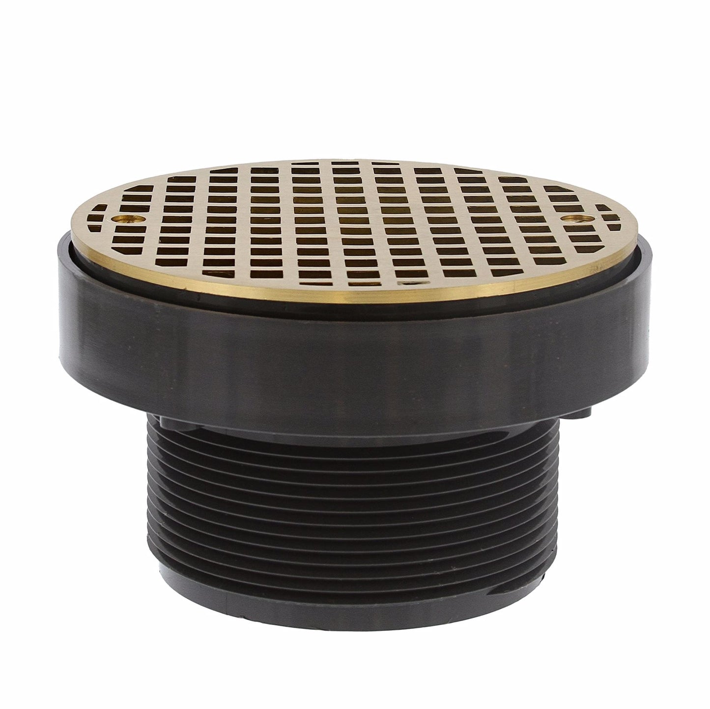 Jones Stephens D50464 4" LevelBest® Complete Pipe Fit Drain System with 3" Plastic Spud and 5" Nickel Bronze Strainer