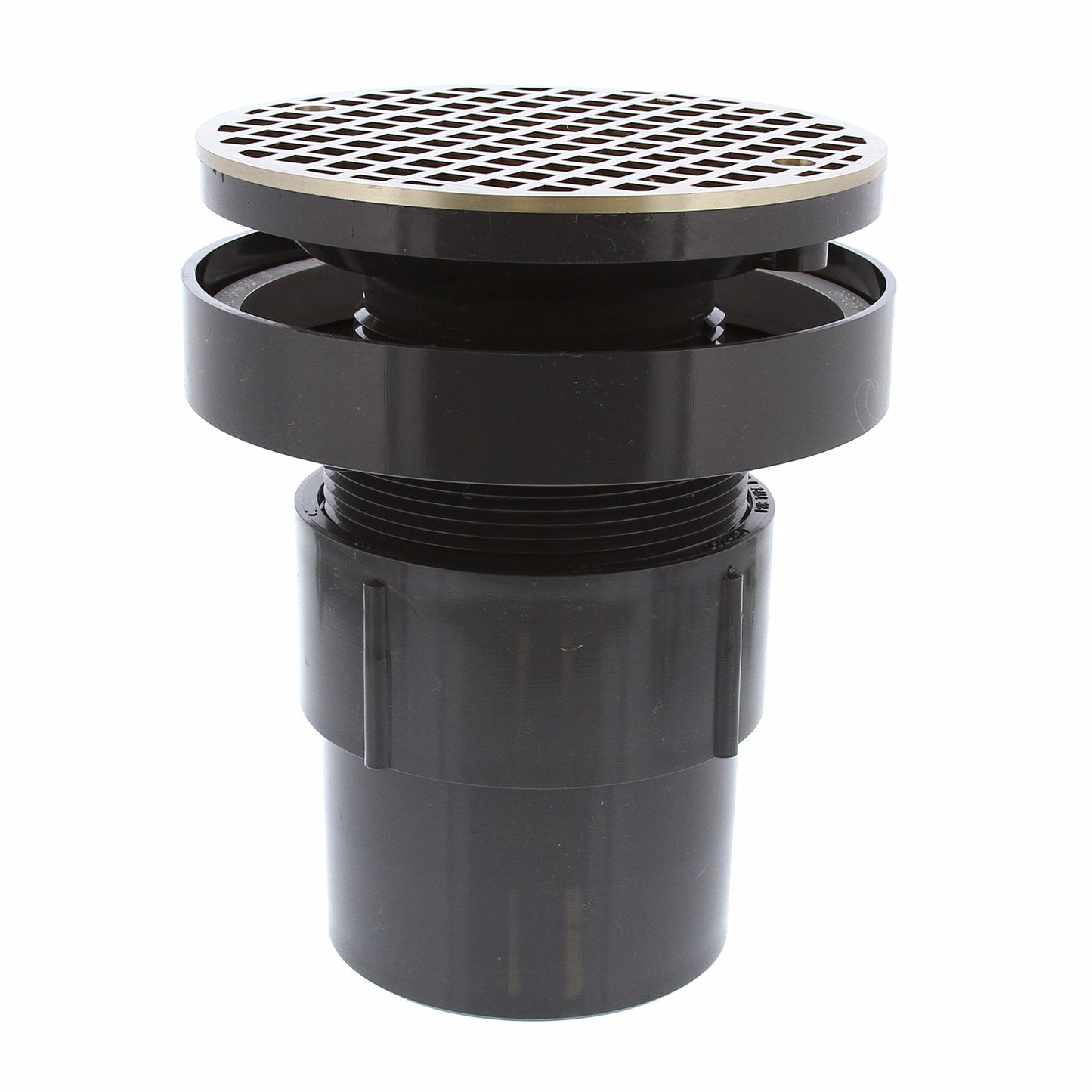 Jones Stephens D50473 3" x 4" LevelBest® Complete Pipe Fit Drain System with 3" Plastic Spud and 6" Nickel Bronze Strainer