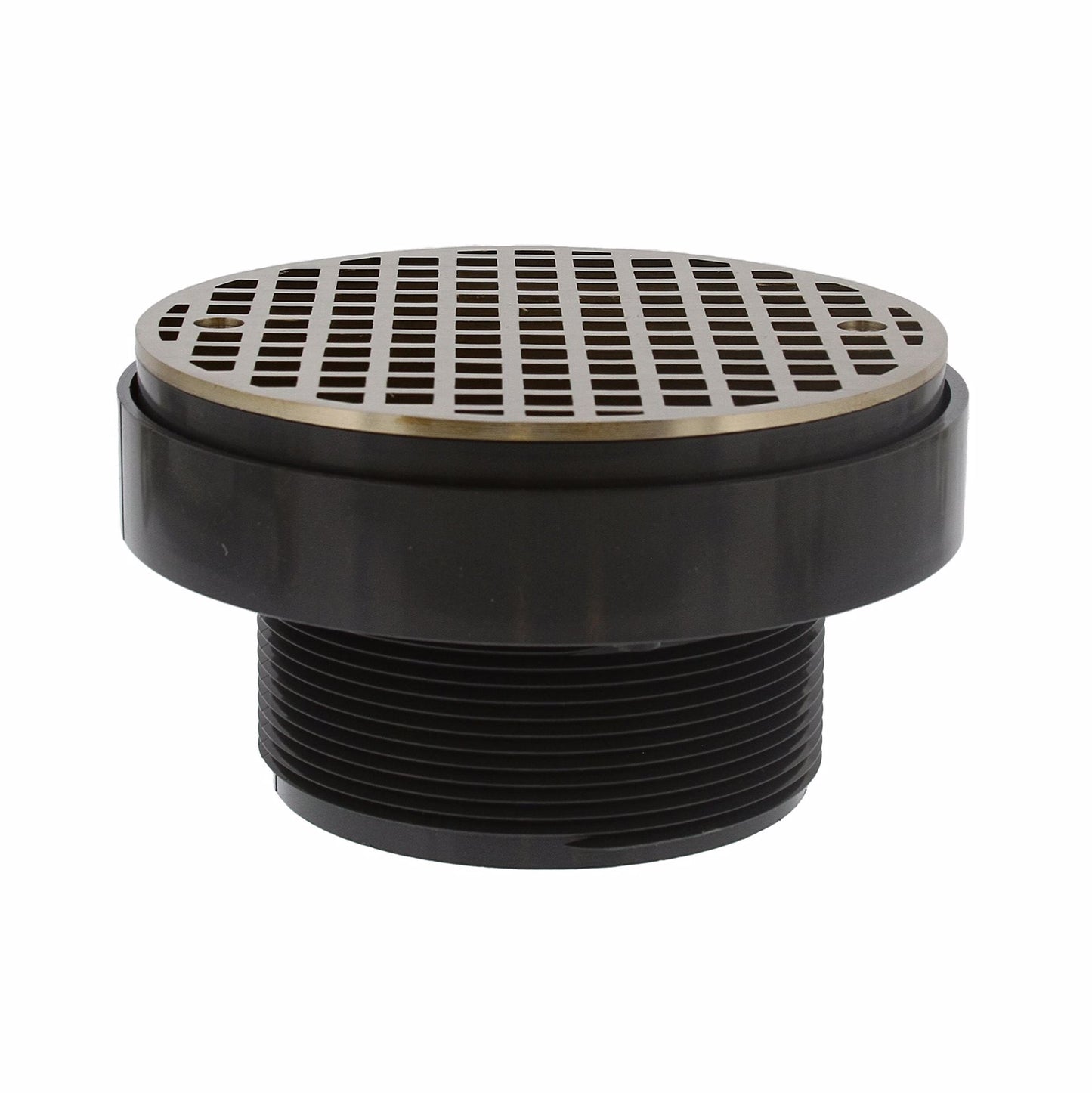 Jones Stephens D50477 3" x 4" LevelBest® Complete Heavy Duty Drain System with 3-1/2" Plastic Spud and 6" Nickel Bronze Strainer