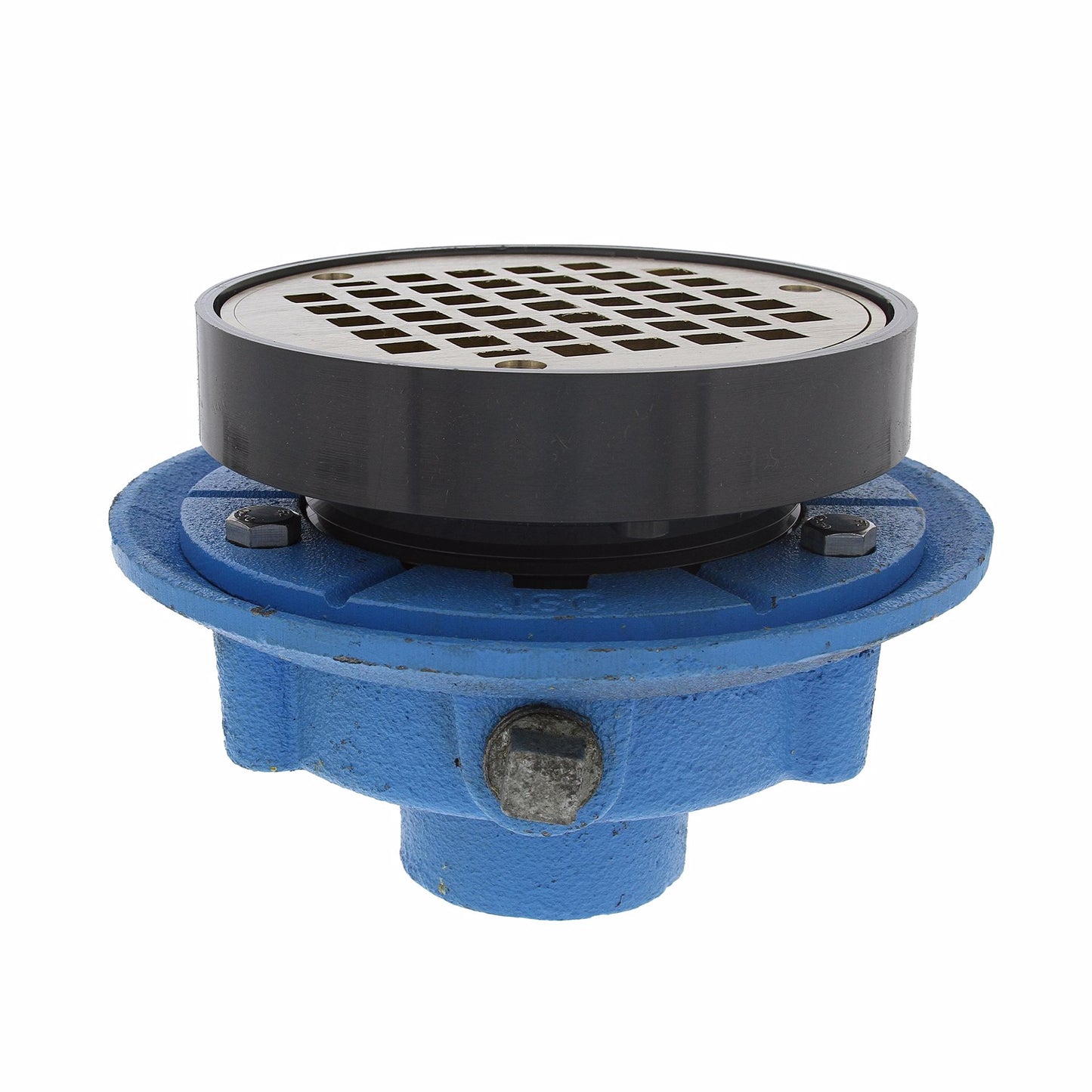 Jones Stephens D50478 2" LevelBest® Complete No Hub Cast Iron Drain System with 3" Plastic Spud and 5" Nickel Bronze Strainer