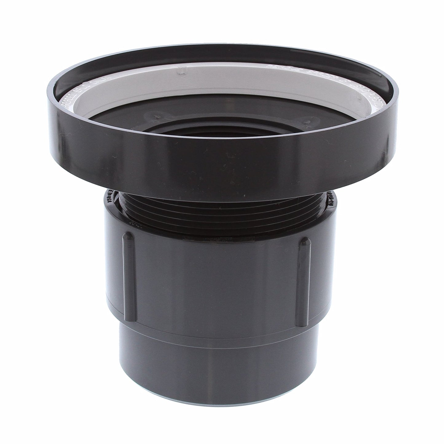 Jones Stephens D50481 3" x 4" LevelBest® Complete Pipe Fit Cleanout System with 3" Plastic Spud and 6" Nickel Bronze Cover