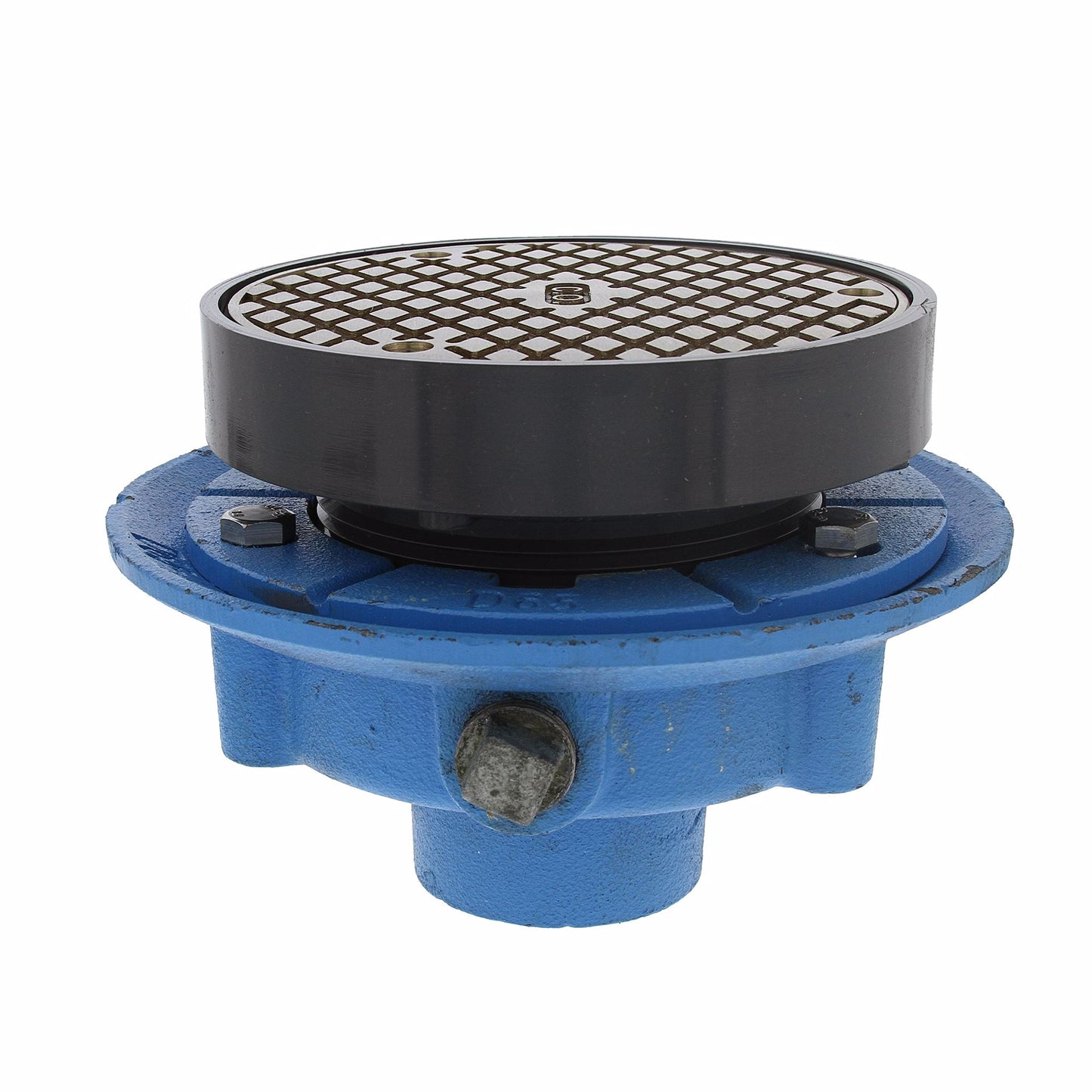Jones Stephens D50485 2" LevelBest® Complete No Hub Cast Iron Cleanout System with 3” Plastic Spud and 5" Nickel Bronze Cover