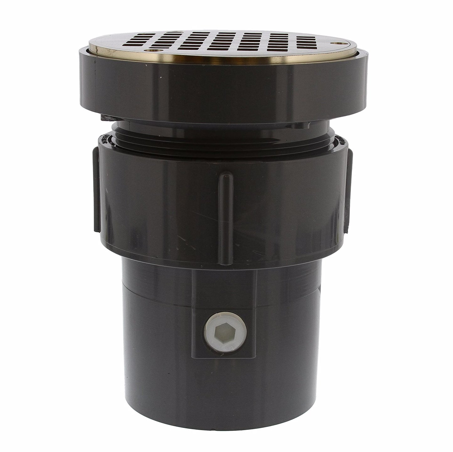 Jones Stephens D50492 3" x 4" LevelBest® Complete Pipe Fit Drain System with 3-1/2" Metal Spud and 5" Nickel Bronze Strainer