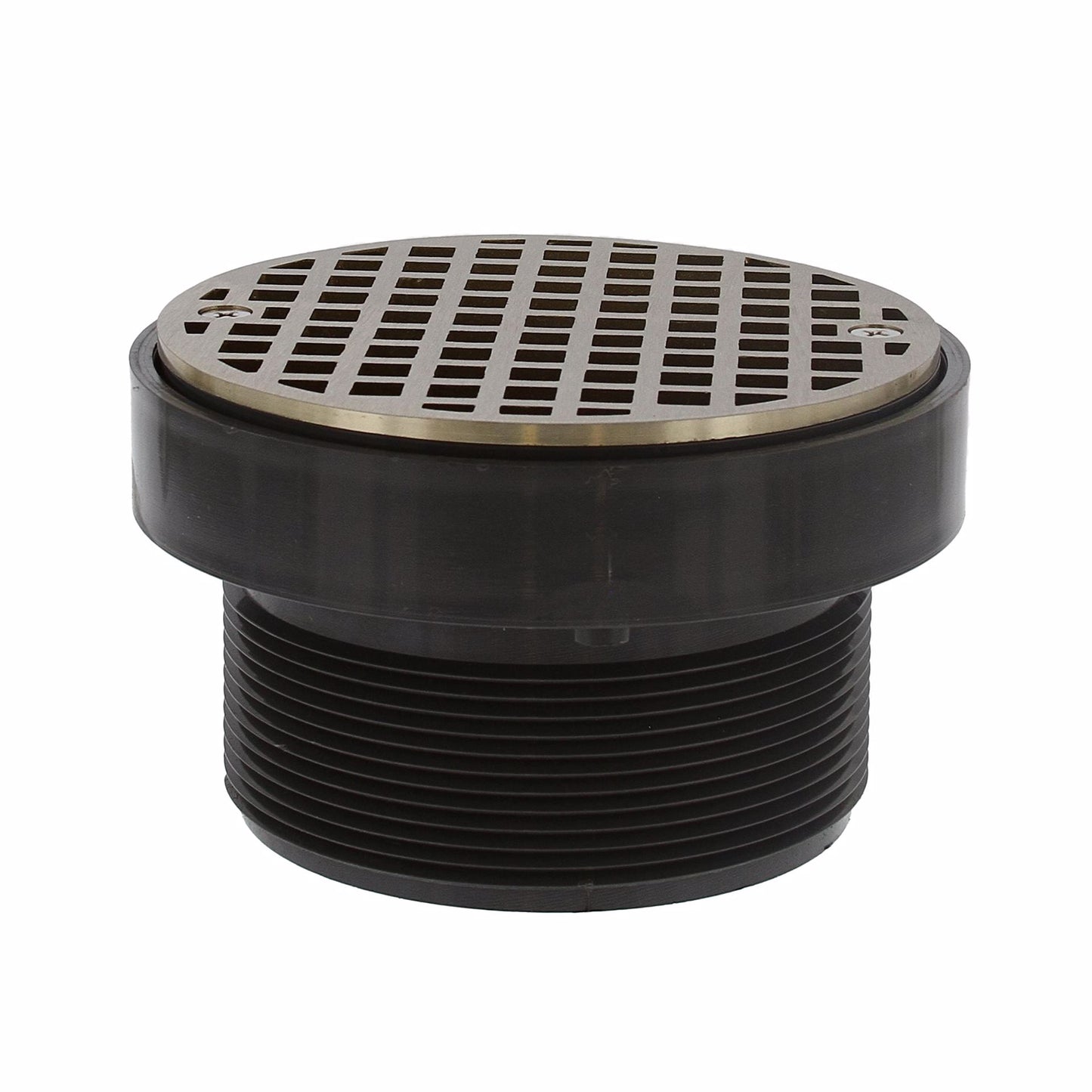 Jones Stephens D50520 3-1/2" LevelBest® Adapter with 3-1/2" Plastic Spud and 5" Nickel Bronze Strainer