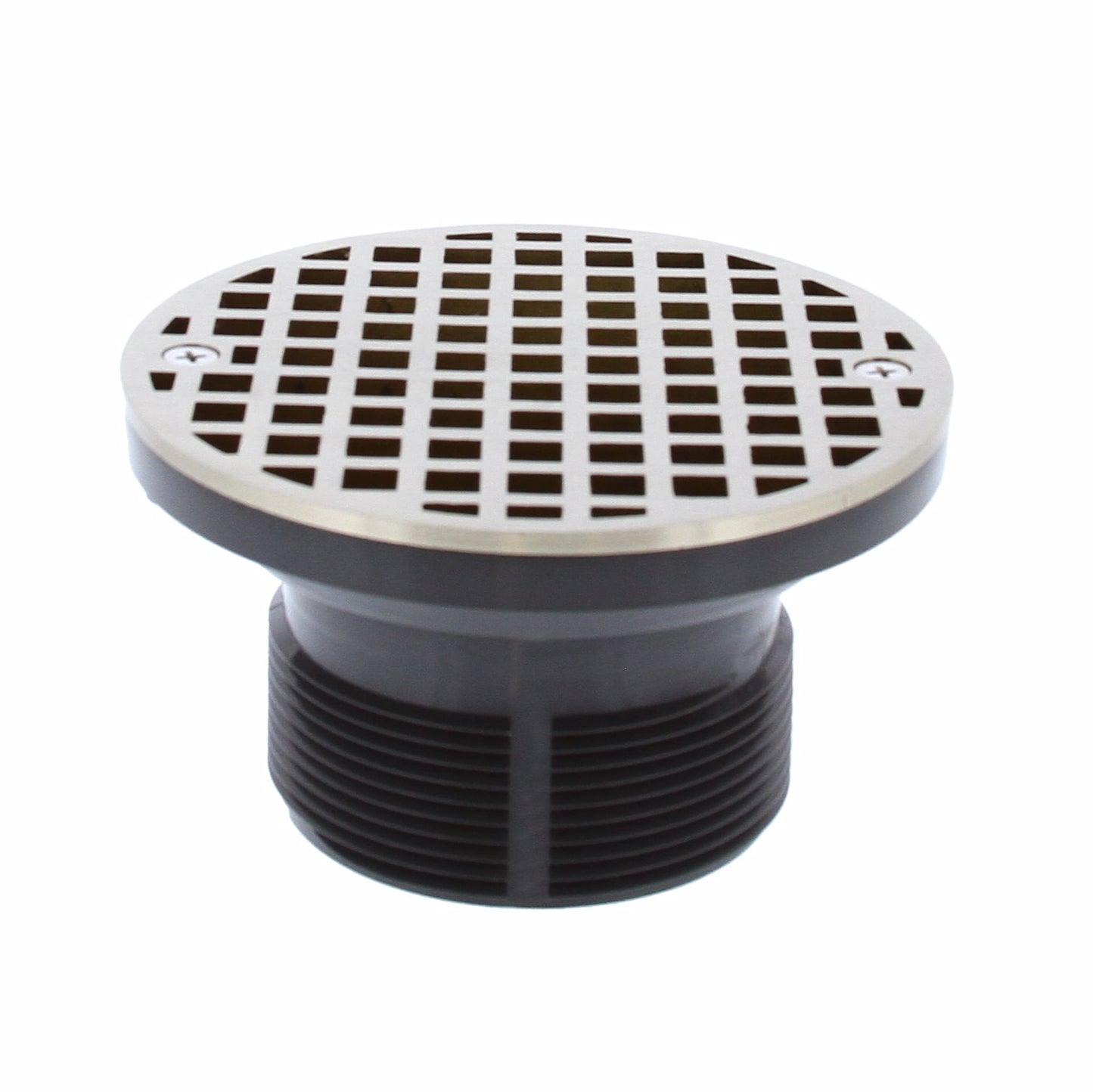 Jones Stephens D50522 3-1/2" LevelBest® Adapter with 3" Plastic Spud and 5" Nickel Bronze Strainer