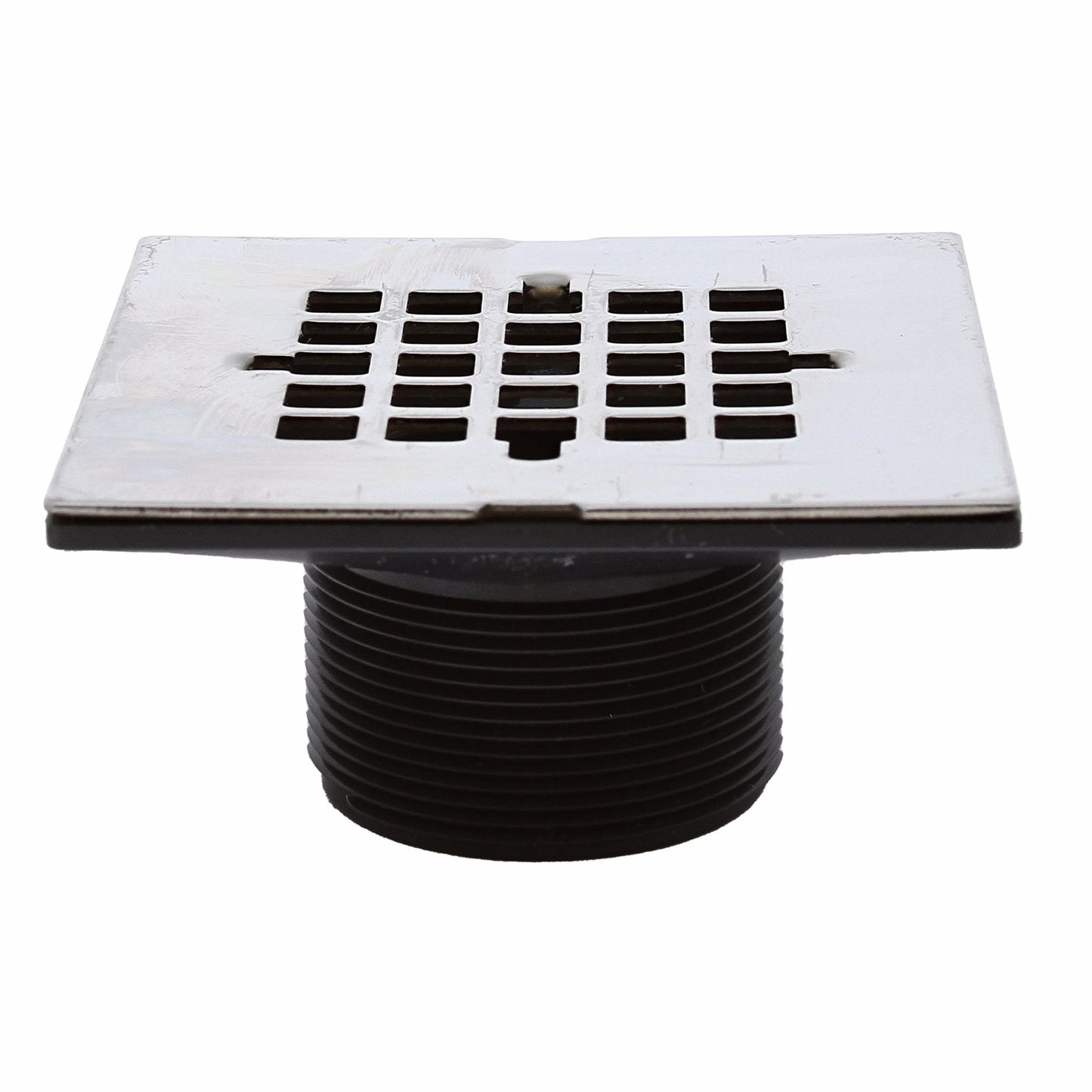 Jones Stephens D50887 2” PVC Spud with 4-1/4” Stainless Steel Stamped Square Strainer