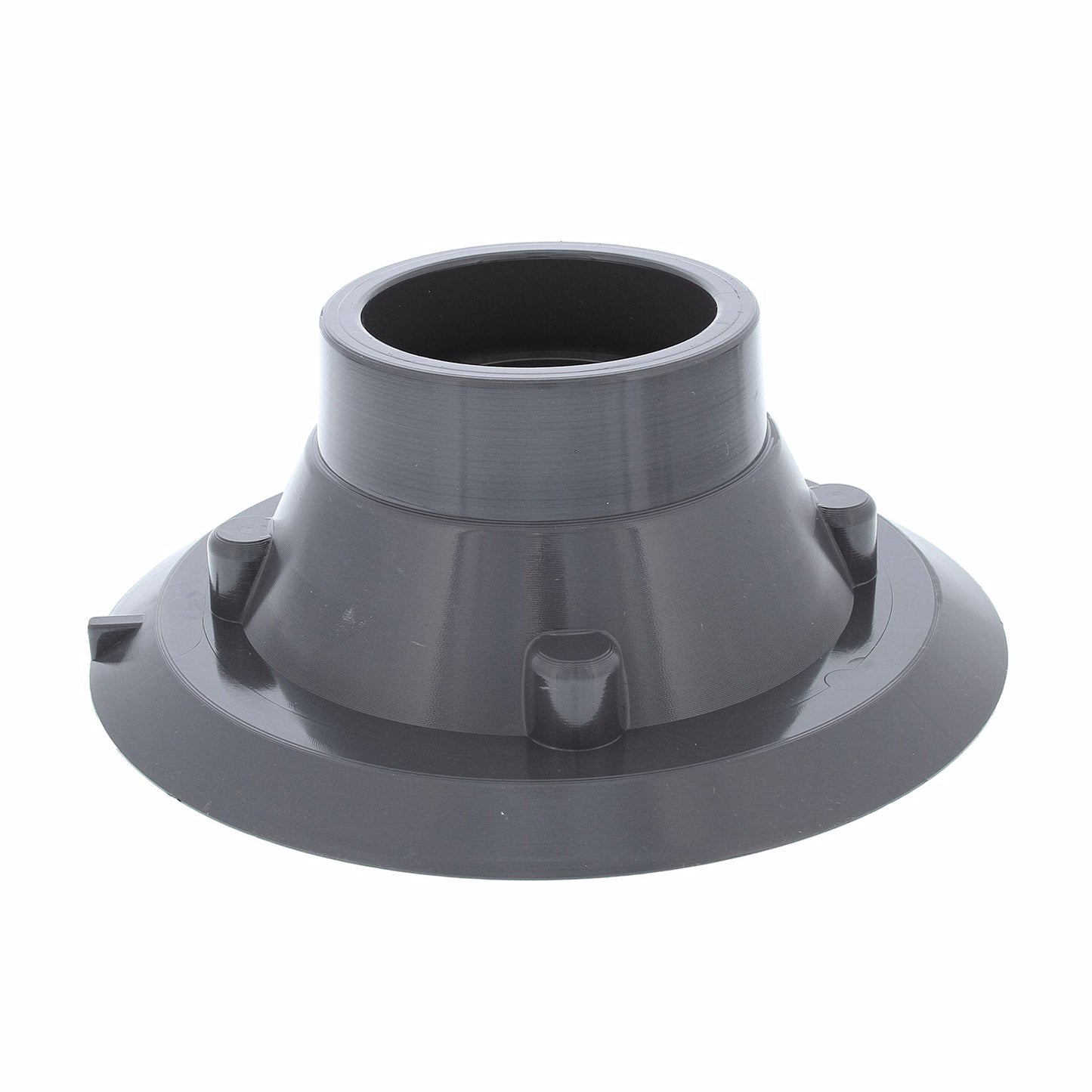Jones Stephens D50900 2” x 3” Gray PVC Shower Drain Body with PVC Clamp Ring