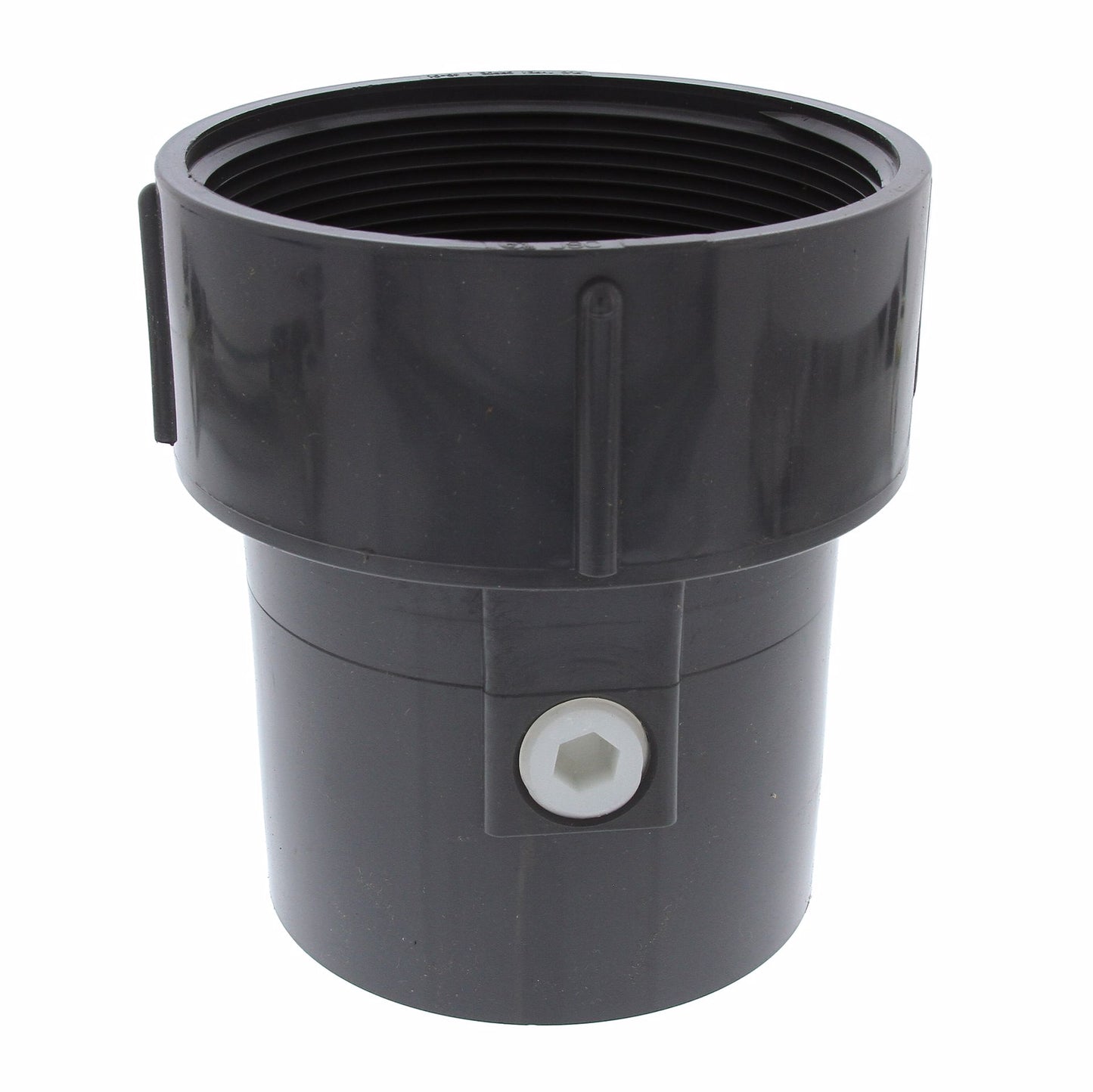 Jones Stephens D52391 3” x 4” Gray PVC Pipe Fit Base with 4” Thread
