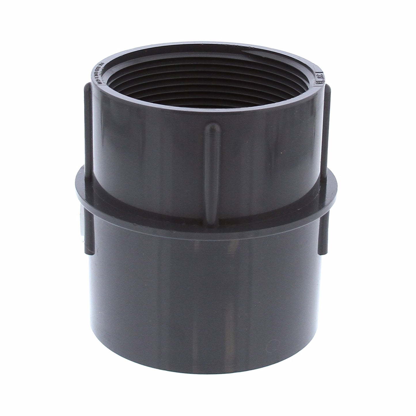 Jones Stephens D53106 3" PVC Over Pipe Fit Drain Base with 3" Plastic Spud and 6" Nickel Bronze Strainer