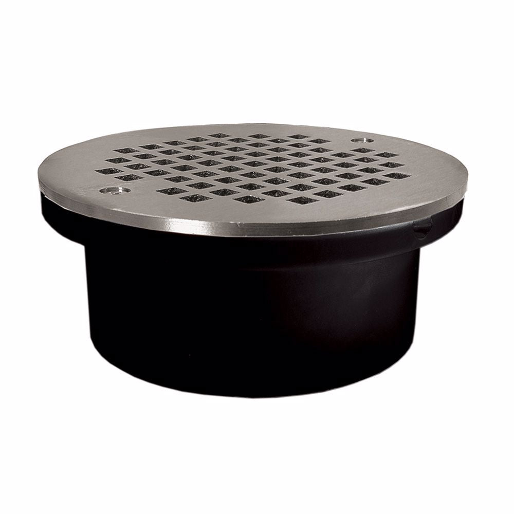 Jones Stephens D54304 4" General Purpose ABS Drain with 6" Stainless Steel Round Strainer