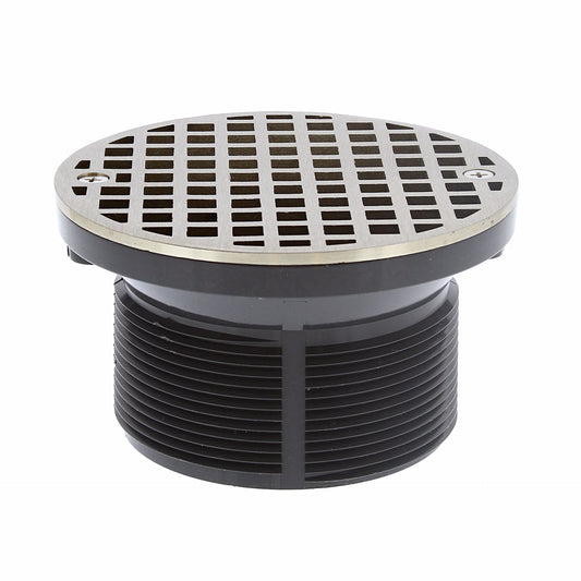 Jones Stephens D56214 3-1/2" IPS PVC Spud with 5" Nickel Bronze Strainer