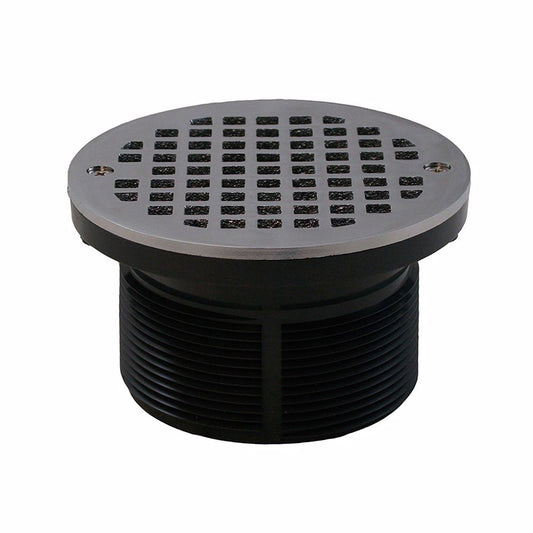 Jones Stephens D56216 3-1/2" IPS PVC Spud with 5" Chrome Plated Strainer
