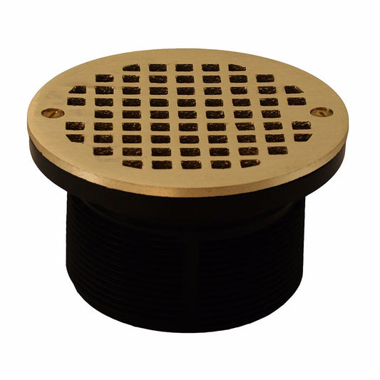 Jones Stephens D57212 3-1/2" IPS ABS Spud with 5" Polished Brass Strainer