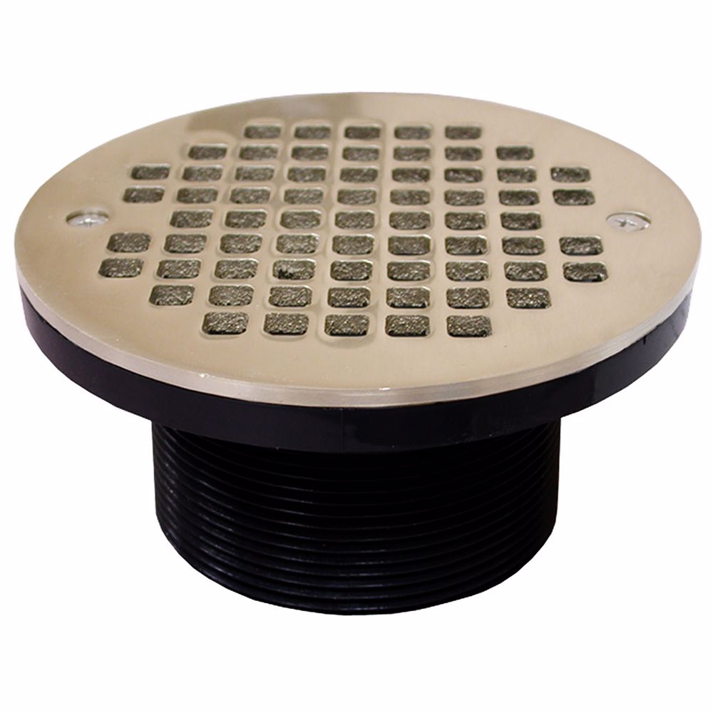 Jones Stephens D57406 3-1/2" IPS ABS Spud with 6" Nickel Bronze Strainer