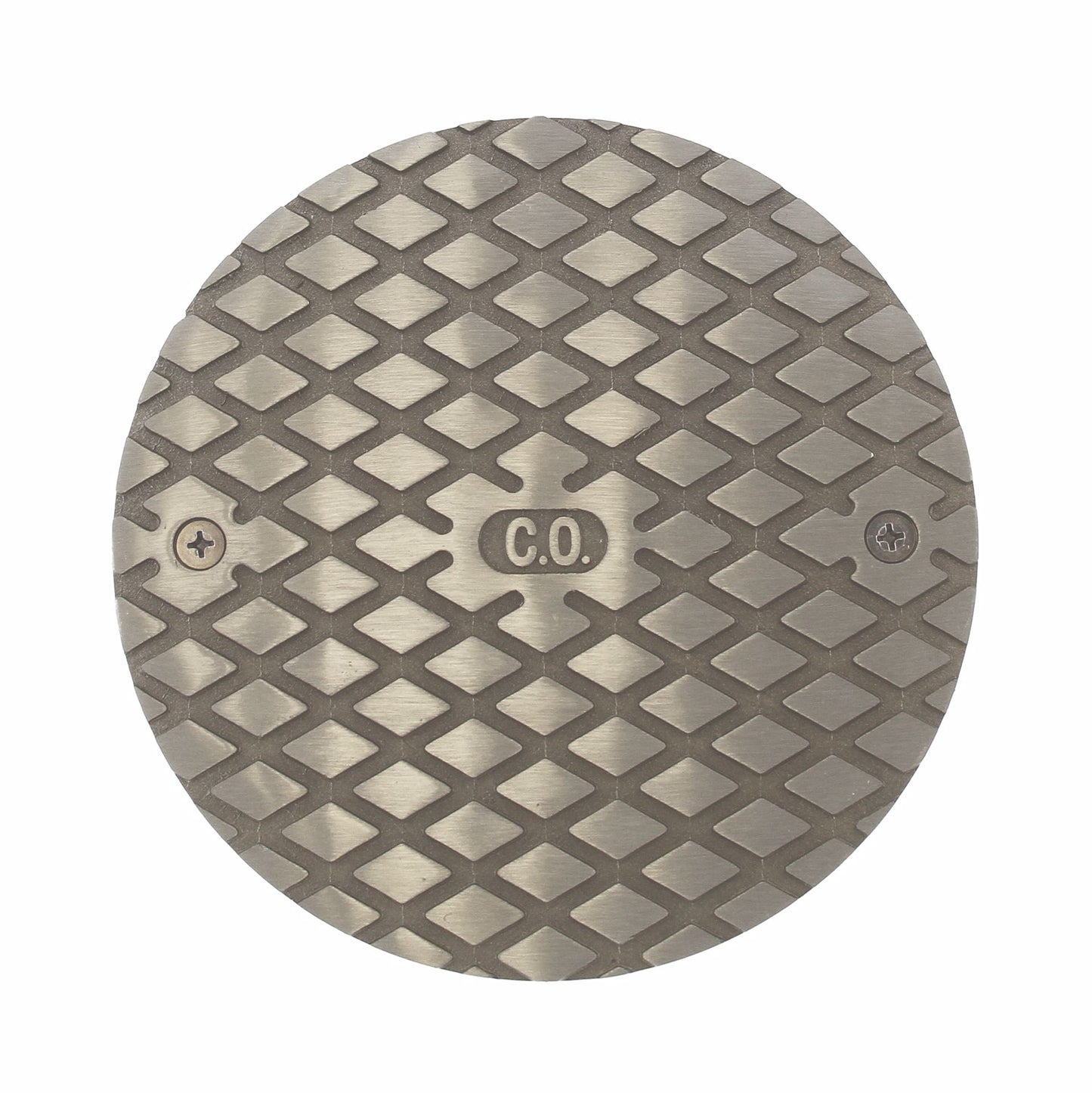 Jones Stephens D59905 3" Heavy Duty PVC Cleanout Spud with 6" Nickel Bronze Round Cover