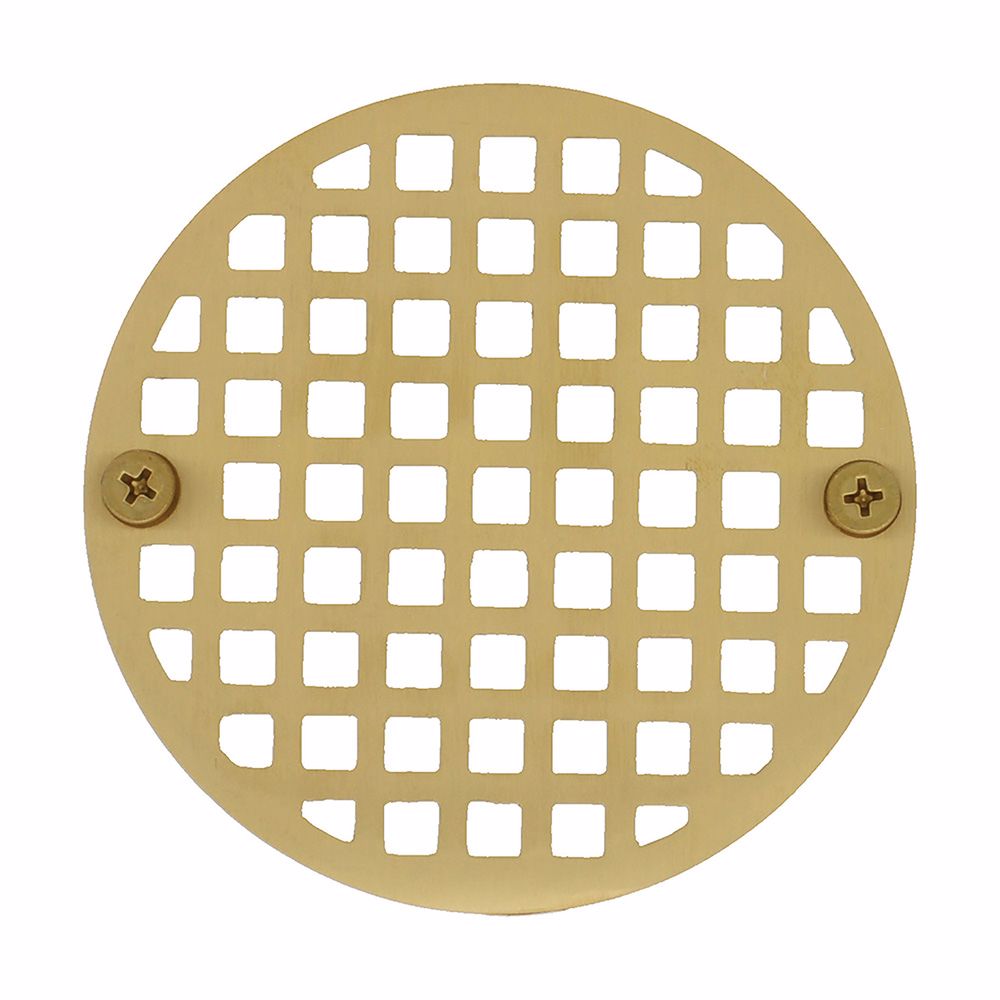 Jones Stephens D60782 4" Polished Brass Round Strainer