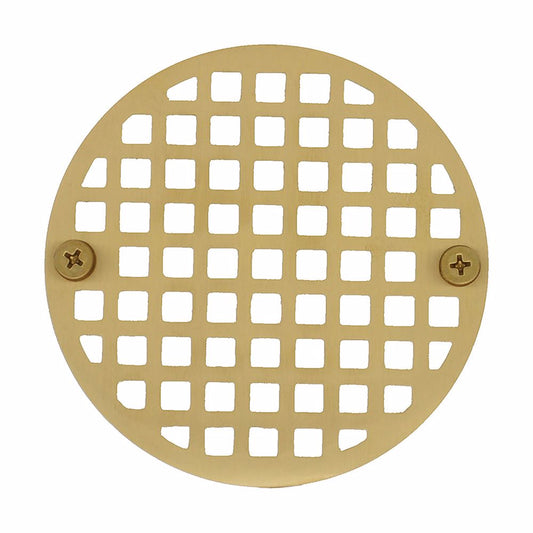 Jones Stephens D60782 4" Polished Brass Round Strainer